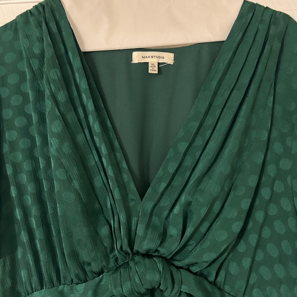 Max Studio Deep Green Midi Dress - Picture 2 of 3